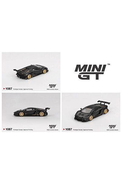 mini gt 1/64 LB-WORKS Lamborghini Aventador Limited Edition Matte Black Model...