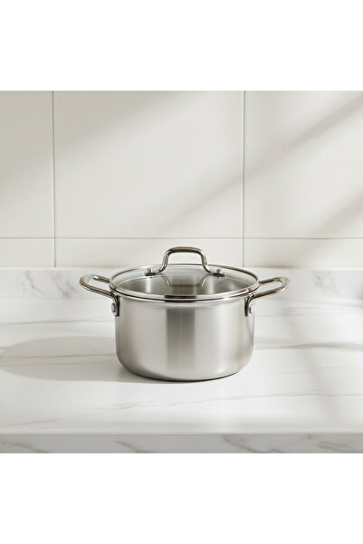 Home Box Glisten Mini Triply Casserole with Steel Lid - 14 cm