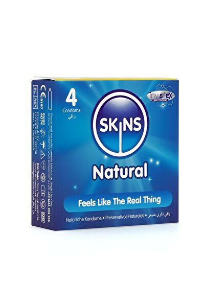 Skins واقي ذكري من سكينز - 4قطعة