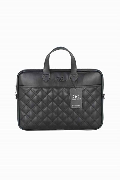 Case Club Briefcase 1417 Quilted Pattern 13.3-14 Inch with Shoulder Strap