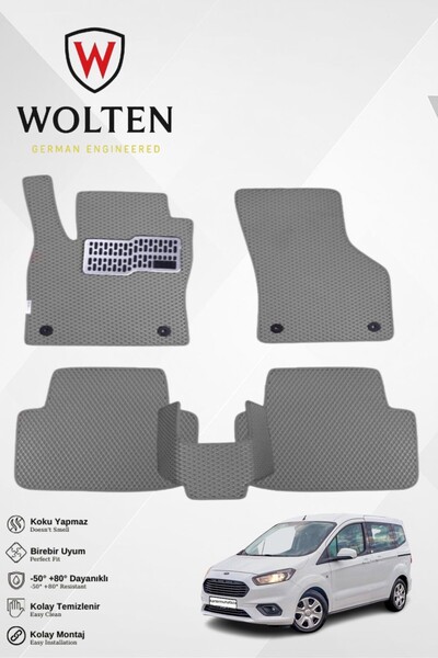 w wolten german engineered COURIER-FORD-(2013-2023) İÇİN EVA İÇ PASPAS TAKIMI...