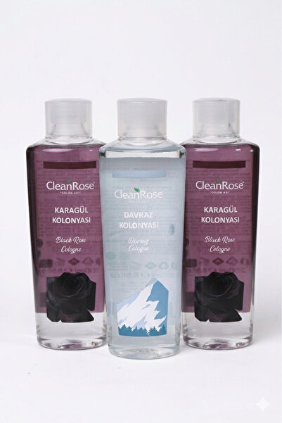 Clean Rose CleanRose Özel Kolonya Seti - 2 Adet Karagül & 1 Adet Davraz Kolon...