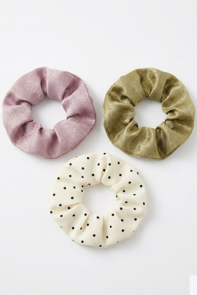 Jaida Moda Women's 3 Different Model Elastic Buckle Set Stylish Scrunchie Hai...