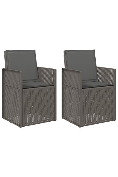 vidaxl Scaune de Dining pentru Grădină 2 pcs Gri deschis și antracit