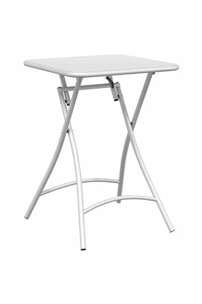 vidaxl Bistro table White 55 x 55 x 72.5 cm Powder-coated steel