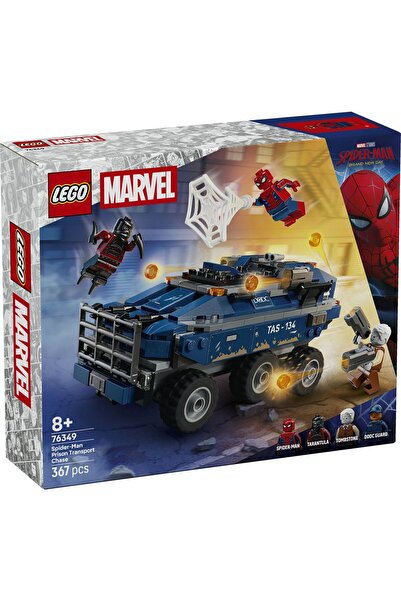 LEGO LEGO Marvel Spider-Man Urmărire cu Omul Paianjen și Mașina Închisorii 76349