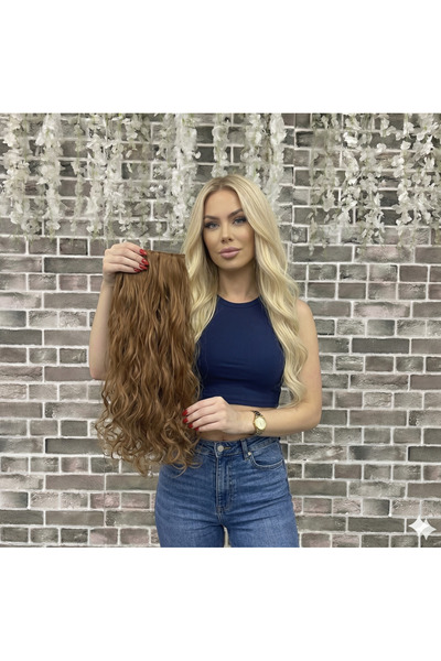 Marpessa Fiber Sentetik Dalgalı Yarımay Çıt Çıt Postiş Saç – Isıya Dayanıklı ...