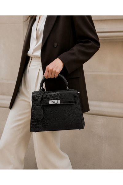 mothers dream Luxury Croc-Embossed Mini Top Handle Handbag – Available in 5 C...