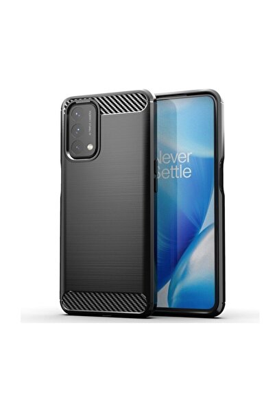 OEM Husă TPU cu textură de carbon pentru OnePlus Nord N200 5G - Negru