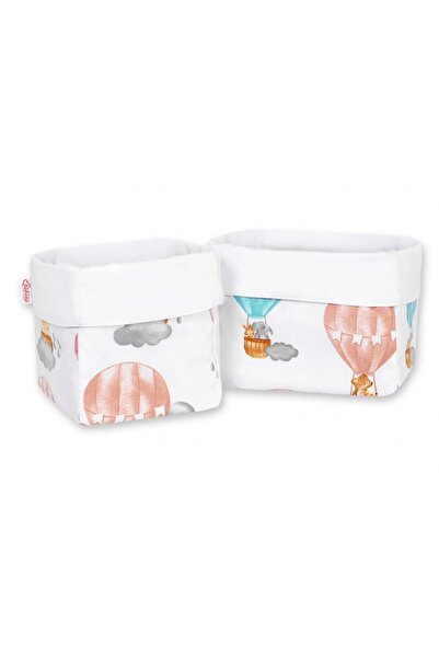 Bobono Set 2 cosuri pentru depozitare jucarii si accesorii Colorful Balloons