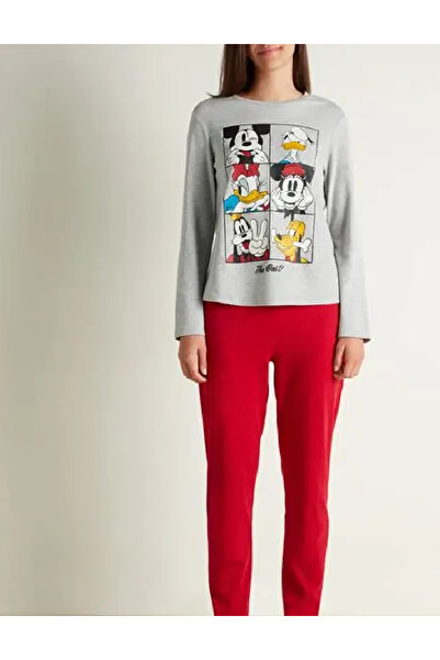 Evendi Pajamas, Grey/red