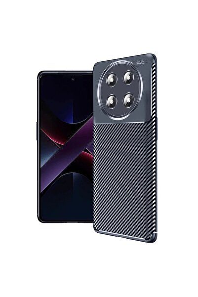 Honor Magic 7 Lite Kılıf Auto Focus Karbon Kapak - Lacivert