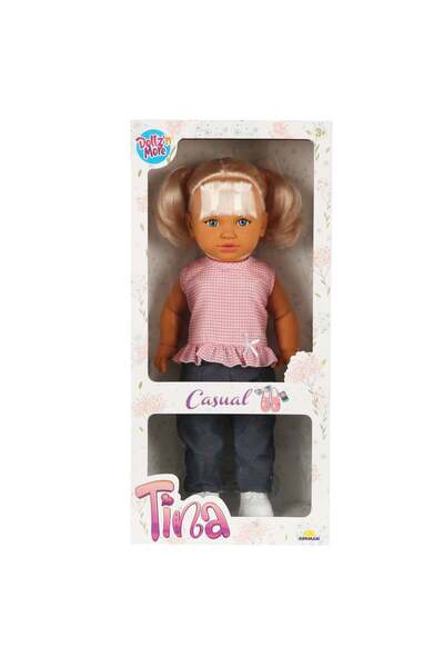 Dollz'n More Papusa Dollz And More, Tina in tinuta casual, Roz, 45 cm