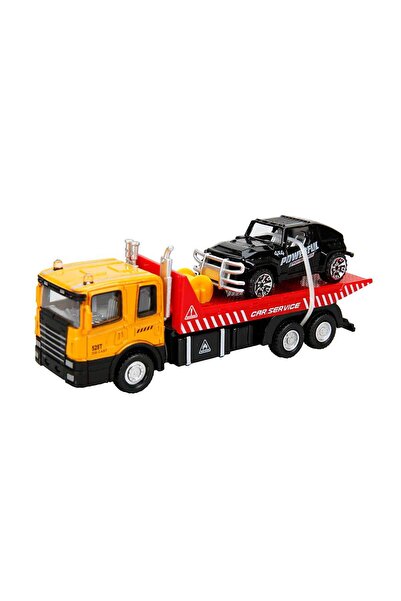 Maxx Wheels Set camion transportator cu masina Jepp, Maxx Wheels, 16 cm