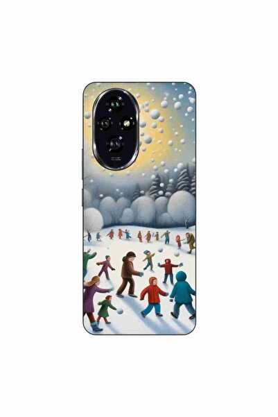 OEM Husa compatibila cu Honor 200 Silicon Gel Tpu Model Copii la Joaca Iarna