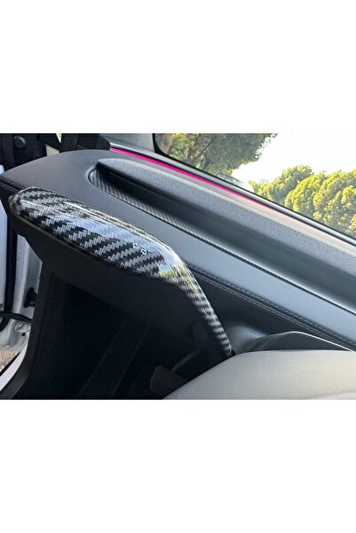 OLED GARAJ غطاء ذراع التحكم في عجلة القيادة من الكربون اللامع متوافق مع سيارة...