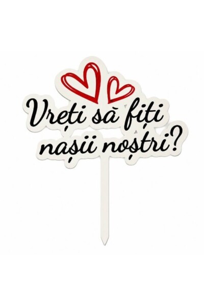 CAKEMASTERS.RO MDF Topper Vrei să fiți părinții noștri? ❤️ ❤️ ?