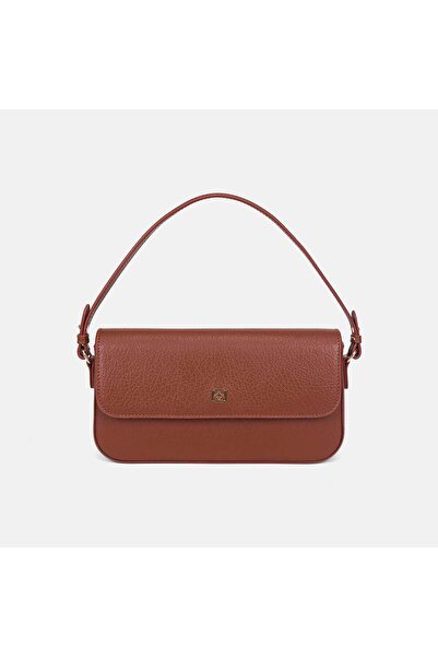 Desa Women's Tan Mini Clamshell Handbag