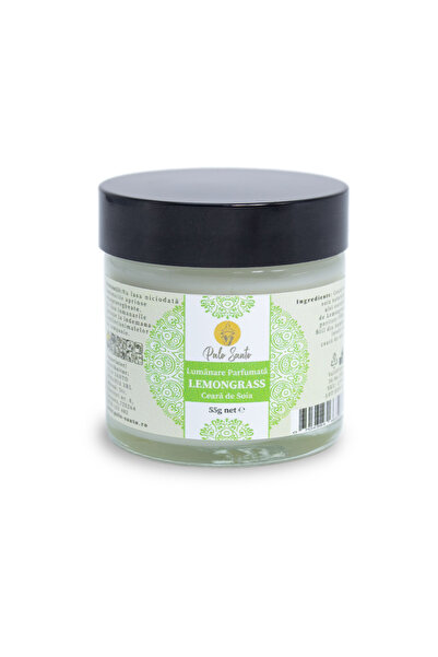 Palo Santo Lumânare din soia și ulei esențial de lemongrass: Energie
