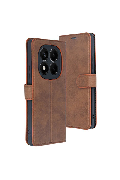 UnDePlus Xiaomi Redmi Note 15 Pro 4G Kılıf Deri Deluxe Cüzdanlı Kapaklı Case