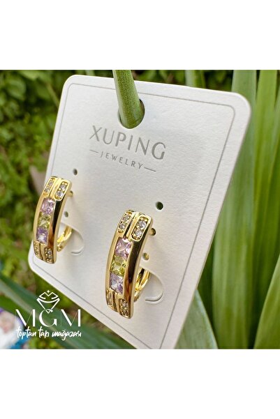 atastore2017 Xuping Colorful Rhinestone Earrings