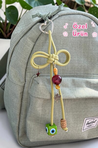 WhimsyWhite Yellow Tiger's Eye Natural Stone Abundance and Luck Keychain – Ha...
