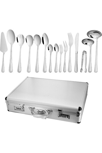 ALSAIF 72-Piece Stainless Steel Cutlery Set (Thorns, Spoons & Knives), Dishwa...