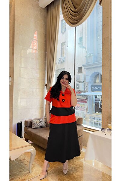 mardi exclusive Women's Plus Size Cotton Blouse Skirt Set