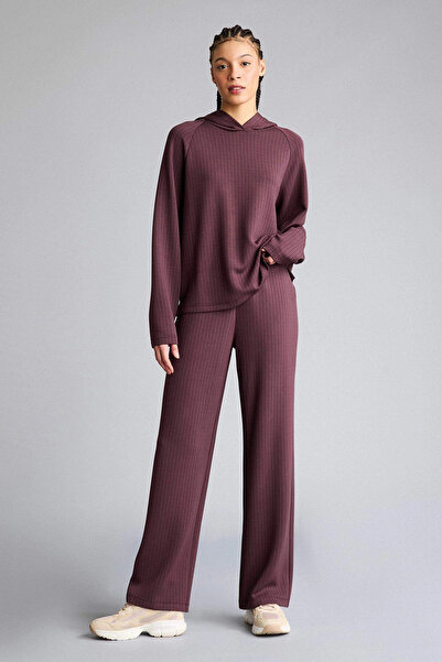 DeFacto G5312Axbn277 Burgundy Straight Fit Modal Sports Pants