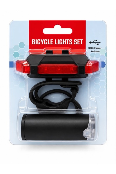 Nobrand Bicycle brake and headlight set with USB charging