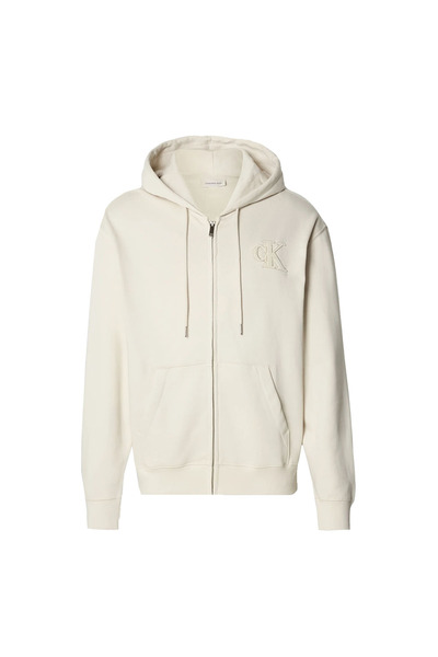 Calvin Klein Hanorac bărbătesc din catifea cu monogramă și fermoar M