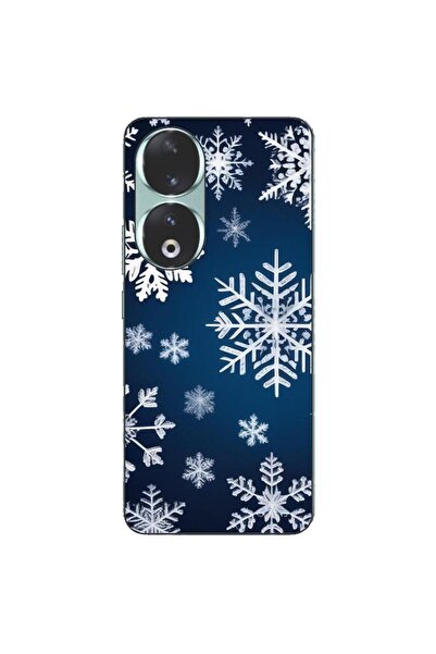OEM Husa compatibila cu Honor 90 5G Silicon Gel Tpu Model Fulgi de Nea