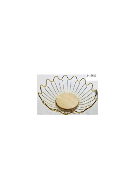wei Fruit Bowl Iron+Wood A-15610