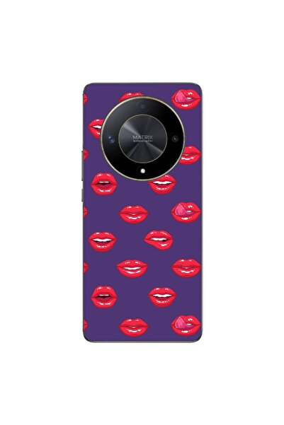 OEM Husa compatibila cu Honor Magic6 Lite Silicon Gel Tpu Model Buze Pattern
