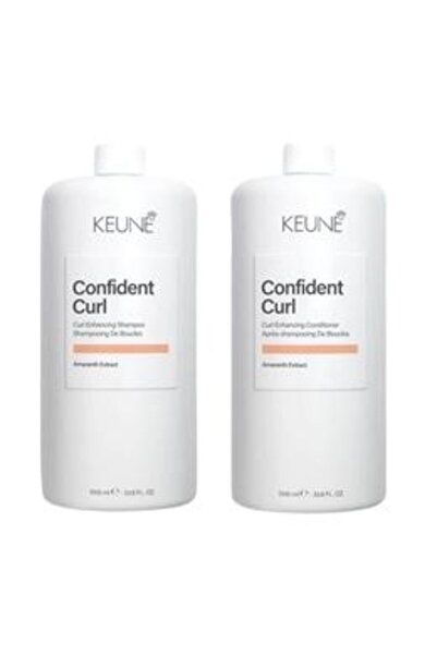 Keune Pachet pentru Par Cret - Confident Curl Curl Enhancing: Sampon 1000 ml,...