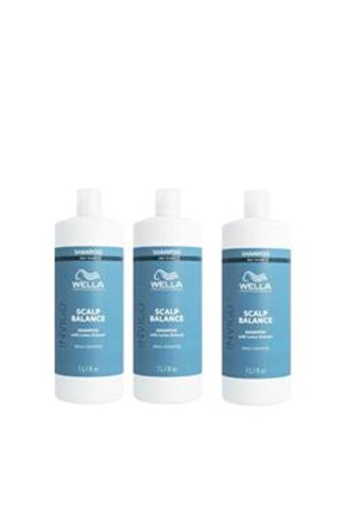 Wella Professionals Pack of 3 x Deep Cleansing Shampoo for Oily Scalp - Invig...