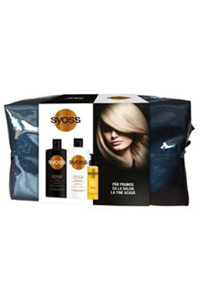 Syoss Set Cadou 2 - Sampon Reparator 440 ml + Balsam Reparator 440 ml + Ulei ...