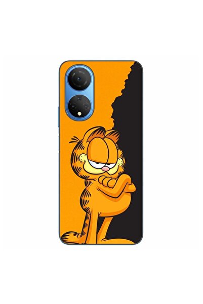 OEM Husa compatibila cu Honor X7 Silicon Gel Tpu Model Garfield Black and Orange