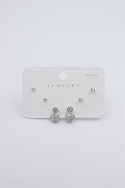 atastore2017 Multiple Set Earrings - Silver