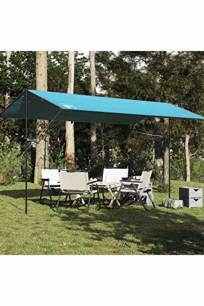 vidaxl Prelata de camping, albastru, 500x294 cm, impermeabila