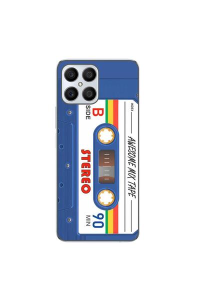 OEM Husa compatibila cu Honor X8 Silicon Gel Tpu Model Caseta Vintage Mix Tape