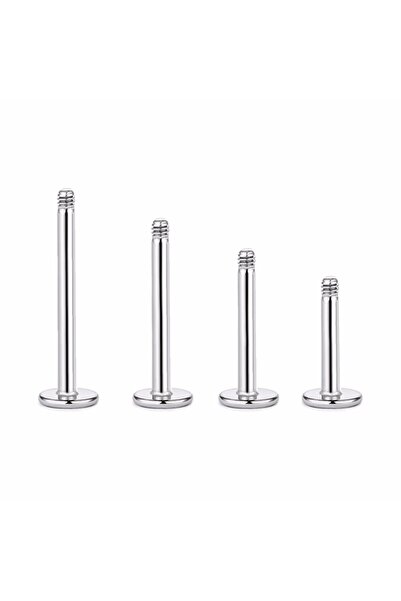 Choice6 10pcs 1.2x12mm 10 Pcs 16G 1.2mm Stainless Steel Screw Labret Bar Loos...
