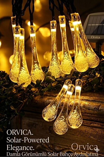 20 Drops Led Solar 7 Meters Led Light with Garden Lighting Mode Daylight Decorative Outdoor