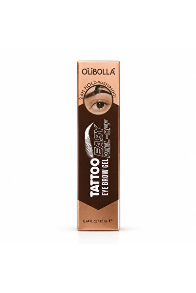 OLİBOLLA Gel de sprâncene peel-off pentru tatuaje, colorant semipermanent, ge...