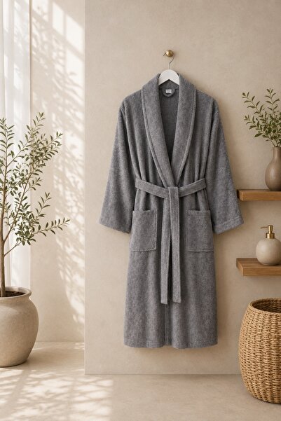 VALİOSA VALİDEZ New Serenity Unisex Cotton Shawl Collar Adult Bathrobe