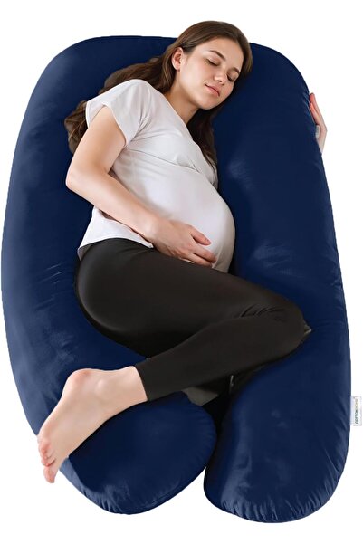 COTTON HOME ® U-Shaped Full Body Maternity Pillow 57 inch with Removable Velv...
