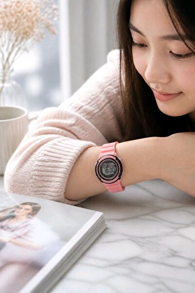 Monalisa Home Pink Digital Waterproof Wristwatch