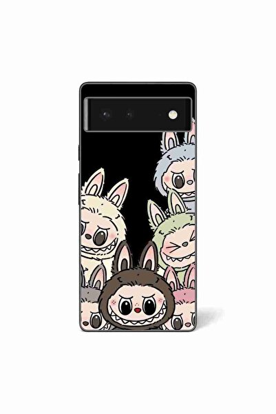 OEM Husa compatibila cu Google Pixel 6 Silicon Gel Tpu Model Labubu Pattern B...