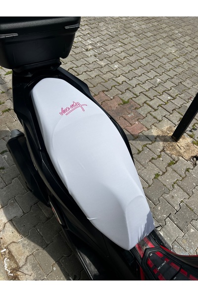 Utku Giyim LOGOLU SCOOTER MOTOSİKLET KOLTUK SELE KILIFI 50 CC-100 CC-150CC ST...