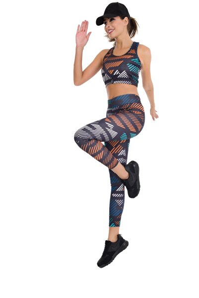Lady Lingerie Women's Athlete Set with Tights and Cropl (Fitness)